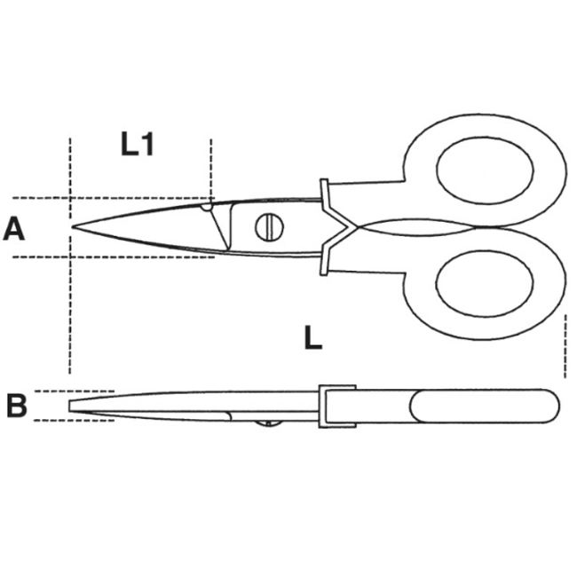 Vendita online Forbice da elettricisti lame dritte art.1128BMX